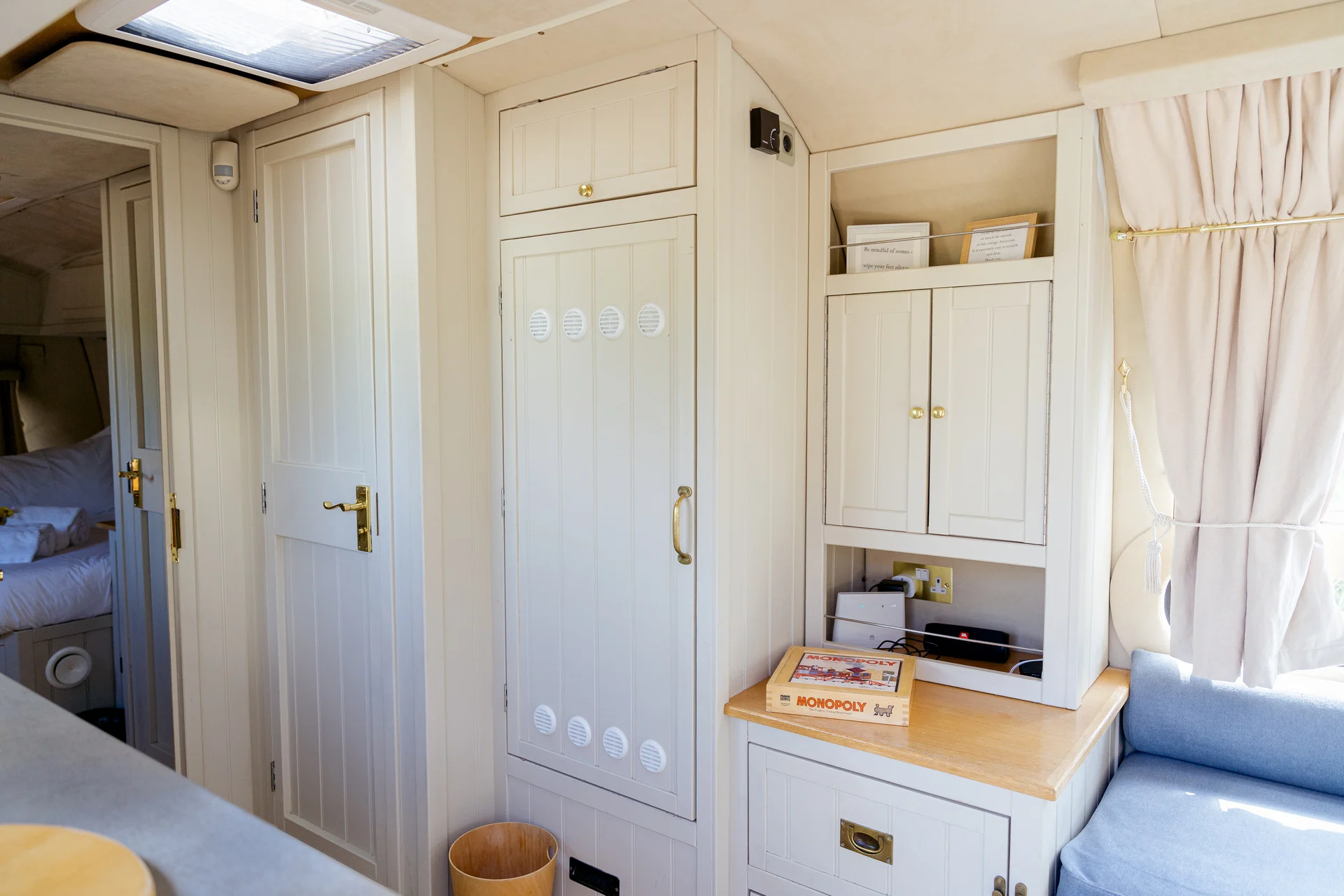 Airstream Petrarolo indoor dining area