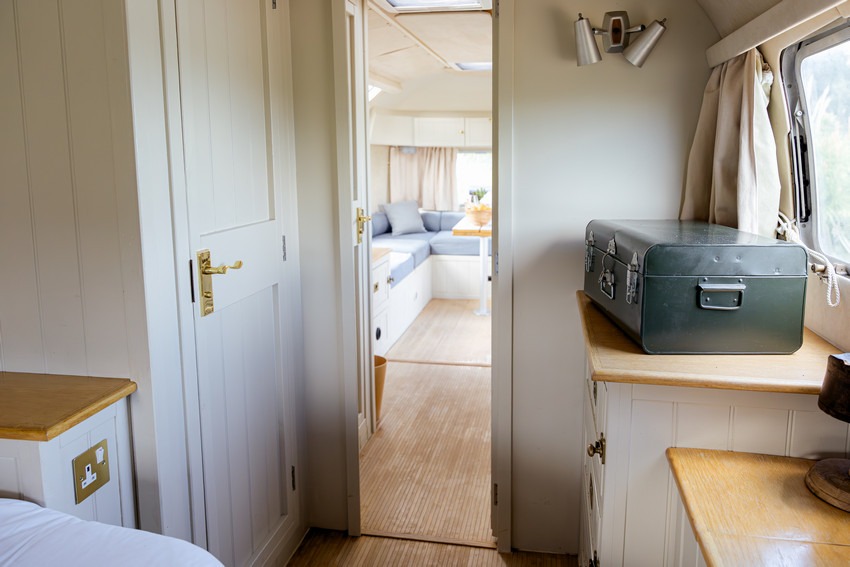 Airstream Petrarolo interior living area with minimalist design